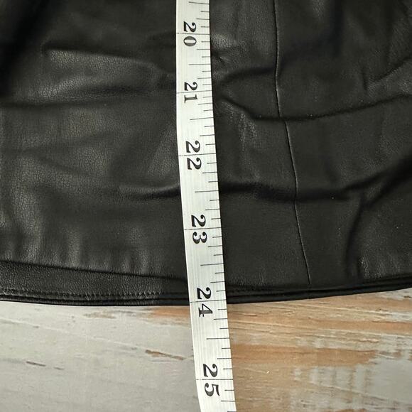 Proenza Schouler White Label Drawstring Detail Faux Leather Top Size 4 - Picture 12 of 13